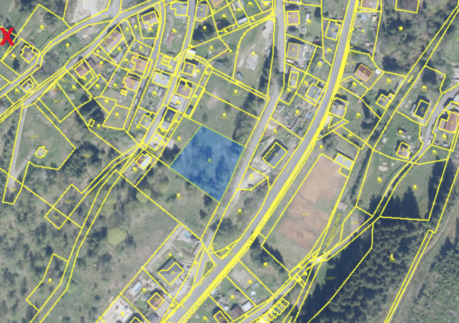 Prodej stavebního pozemku 1.954 m2, pro výstavbu RD, Zelená Hora u Kraslic, obec Kraslice